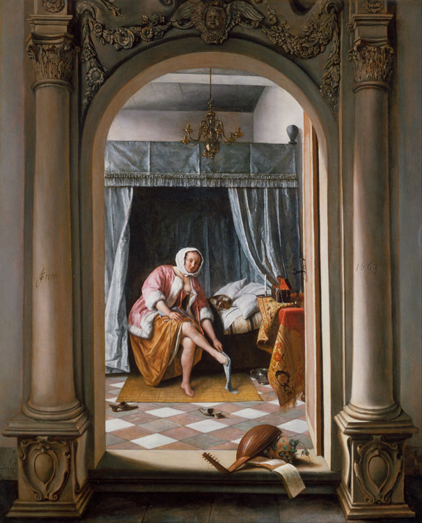 Jan Steen A Woman at her Toilet (mk25)